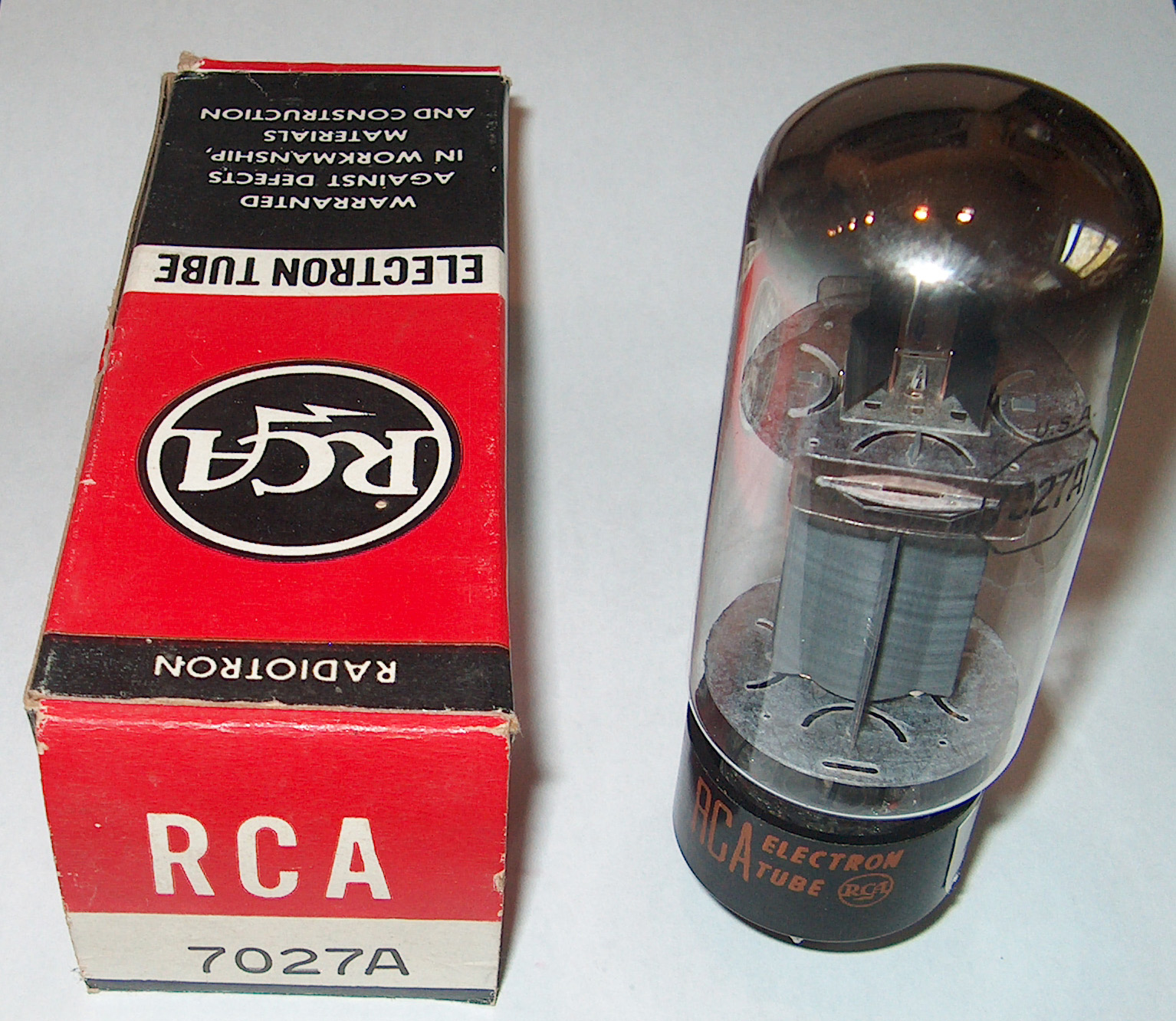 RCA 7027A TALL BOTTLE NOS USA